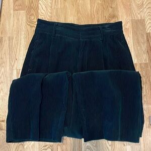 Dark Dark Green Velvet High waisted pant